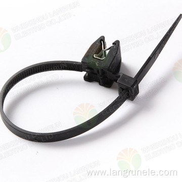 1-Piece Type Cable Tie with Edge Clip 082652